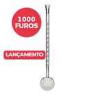 Bomba Chimarrão Artesanal Bojo 1000 FUROS Bocal 21cm Inox