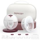 Bomba de mama Momcozy M5 Wearable Baby Mouth, pacote com 2 unidades, Cozy Red