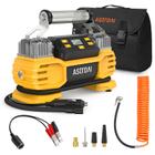 Bomba infladora de pneus AstroAI Portable 160 PSI DC 12V Amarela