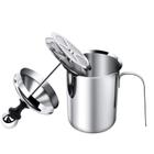 Bomba manual Milk Frother Wokex de aço inoxidável 400mL