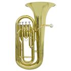 Bombardino Euphonium 4 Pistos EP 240 Laqueado Dourado com Case New York