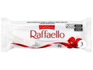 Bombom Confetteria Wafer Raffaello Amêndoa e - Coberto com Coco Cremoso 30g 3 Unidades