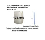 Bombona Galão 10 Litros Selo Inmetro Nova Gasolina Água produtos perigosos e classificados C/Bico