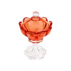 Bomboniere em cristal Wolff Tulip 17,5cm pink