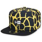 BONE 9FIFTY ORIGINAL FIT SNAPBACK ABA RETA HAVE FUN GIRAFFE ABA RETA SNAPBACK PRETO/AMARELO New Era