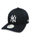 BONE 9FORTY MLB NEW YORK YANKEES ABA CURVA SNAPBACK MARINHO New Era