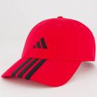 Boné Adidas 3 Listras Vermelho