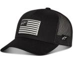 Boné Alpinestars Flag Snapback Bandeira Preto Regulagem