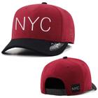 Boné Anth Co. Nyc Vermelho Aba Curva Aberto Com Ajuste