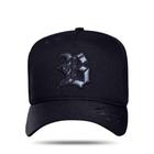 Boné Blck Brasil Snapback Aba Curva Preto Tiger Black Piano