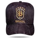 Boné Blck Brasil Snapback Masculino - Preto e Dourado