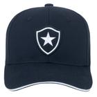 Boné botafogo escudo bordado aba curva frontal preto supercap