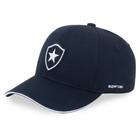 Boné Botafogo SuperCap Aba Curva Preto Escudo Bordado - Oficial