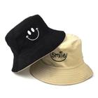 Bone Bucket Hat Dupla Face Smile Bege Preto