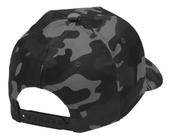 Boné Camuflado Cinza Snapback Aba Curva Top Ajustável