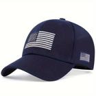 Boné casual ajustável com bandeira americana para homens, ideal para primavera/outono/inverno