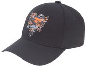 Boné Cavalera Aba Curva Logo Bordado Águia Premium StrapBack Estilo Grafite Camuflada