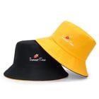 Boné Chapéu Bucket Hat Dupla Face Amarelo Preto Morango