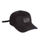 Boné Dad Hat Descontruído Bandeira Strapback Preto Gogumell