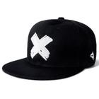 Boné de beisebol Wokex Letter X Snapback Hip Hop Dad Hat - branco