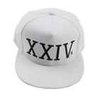 Boné de sol Hip-hop Snapback Wokex Magic K-pop branco para mulheres