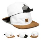 Boné Five 5 Panel Original Anth Co - White Camurça: Aba Reta Super Qualidade Leve Máximo Conforto