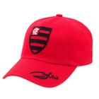 Boné flamengo oficial zico ajustável aba curva strapback nf