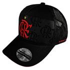 Boné Flamengo Zico Faixa Silk Frontal Trucker Supercap