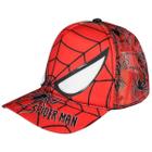 Bone Infantil Homem Aranha Ajustavel Trucker Vermelho Heroi