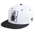 Boné Masculino Snapback com Desenho Bordado de Aba Reta