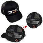 Boné Masculino Sterk Trucker Aba Curva Preto E Laranja