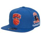 Boné Mitchell & Ness NBA Fitted HWC New York Knicks Azul Marinho