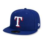 Boné New Era 59FIFTY MLB Texas Rangers Aba Reta Fitted