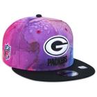 Bone New Era 9FIFTY Green Bay Packers Crucial Catch 2022 Aba Reta Aba Reta Snapback Sortido