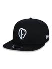 Boné New Era 9FIFTY Orig.Fit Aba Reta Ajustável Corinthians Futebol Preto