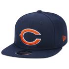 Bone New Era 9FIFTY Original Fit Snapback NFL Chicago Bears Aba Reta Azul Marinho Aba Reta Snapback Marinho