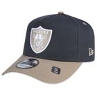 Bone New Era 9FORTY A-Frame NFL Las Vegas Raiders Dual Color