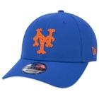 Bone New Era 9FORTY Snapback MLB New York Mets Tecnologic Aba Curva Azul Aba Curva Snapback Azul
