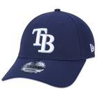 Bone New Era 9FORTY Snapback MLB Tampa Bay Rays Aba Curva Azul Marinho Aba Curva Snapback Marinho