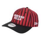 Boné New Era NBA Chicago Bulls Aba Curva Strapback Soccer Style Print Style 9TWENTY Masculino