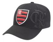 Bone Oficial Flamengo Zico 3D Frontal Snapback Bordado Retro