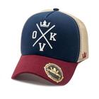 Boné Overking Aba Curva Trucker Hard Logo