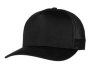 Boné Preto Liso Trucker Tela Redinha Aba Curva Personalizar