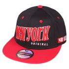 Boné Snapback Aba Reta Leopard New York Original Preto