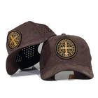 Boné Snapback Fitão Camurça Use Young Furadinho Medalha São Bento Caramelo Envio Imediato