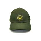 Boné Strapback Baseball Verde Escuro Erva Legalize Côrte