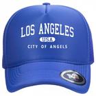 Boné Trucker Com Telinha e Ajuste Snapback Los Angeles City of Angels