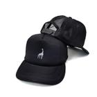 Boné Trucker Snapback Preto Girafa Animal Original Côrte