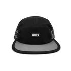 Boné wats five panel outline- preto/cinza