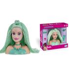 Boneca 2 Bustos Barbie StylingHead Special-Rosa/Verde-Pupee*